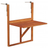 zahrada-XL Závesný stolík na balkón 64,5x44x80 cm, akáciový masív 44118