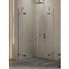 New Trendy Avexa Gunmetal Brushed sprchovací kút 110x80 cm štvorcová brúsené/priehľadné sklo EXK-3393