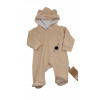 Dojčensky overal - PAJACYK Babybal 56 béžová (Teddy Bear Cubes Dojčenské tlač 56)