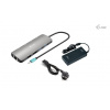 i-tec USB-C Metal Nano 2x HDMI Docking Station, PD 100W + Charger 112W C31NANOHDM2D112W