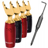 Audioquest SureGrip series 507 BFA spade gold (set 4 ks) - vidličky zlaté