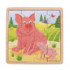Bigjigs Toys Puzzle Prasiatko so prasiatkom