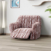 Bielastické poťahy OCEANO NOVÉ hnedo-vínové relaxačné kreslo (š. 70 - 90 cm) Doprava zadarmo