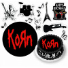 DIGITÁLNA TLAČ Jedlý obrázok na tortu KORN METAL HARD ROCK + POSTAVY + TEXT