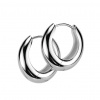 Steel Edge Náušnice z chirurgickej ocele SESE5048-10 Farba: Steel