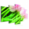 Obraz na plátne viacdielny - OB3955 - Tulipány 100cm x 50cm - S19
