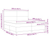 vidaXL Posteľ s boxspringom s matracom svetlo béžová 200x200 cm kordurový poťah - Béžová - 269926-286607