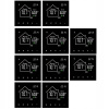 10x WiFi Programovateľný inteligentný termostat TUYA WLAN AC100×250V 16A LCD
