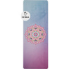 Yoga Mat YATE přírodní guma modrá/růžová