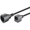 PREMIUMCORD Prodlužovací přívod 230V s EURO konektorem C14 (IEC connection) , 20cm ppu1-01