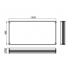Emco Asis Prestige - Montážny rám pre osvetlené zrkadlovú skriňu 1610 mm, 989705027/29 989700023