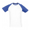 SOĽS Funky Pánske tričko SL11190 White / Royal blue S