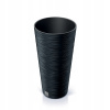 Prosperplast Kvetináč FUSU III antracitový, 30 cm