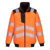 PORTWEST Portwest PW302 PW3 Hi-Vis 3-in-1 Pilot bunda - Oranžová-Čierna, XL Oranžová-Čierna, XL