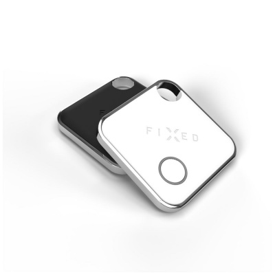 Smart tracker FIXED Tag s podporou Find My, 2 ks, čierny + biely