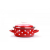 Rajnica Belis Smaltovaná rajnica červená, biela bodka 24cm, 4,5l (8590191150797)