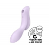 Satisfyer Curvy Trinity 2 - vzduchový 2v1 vibrátor (fialový)