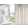 Ravak Chrome sprchové dvere 80 cm výklopné biela matná/priehľadné sklo 1QV40E00Z1