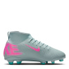 Nike Mercurial Superfly 10 Junior Firm Ground Football Boots Grey/Pink 1 (33)