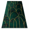 Dywany Łuszczów Koberec EMERALD exkluzívne 1016 glamour, štýlový art deco, mramor fľaškovo zelené / zlato 160x220 cm
