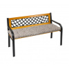 Bellatex Sedák na lavici prošívaný, Kostička hnědá - 40x120cm