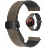 SIVOHNEDÝ MAGNETICKÝ REMIENOK 18 MM NA HODINKY HUAWEI FOSIIL GARMIN