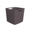 CURVER JUTE 17L Košík kocka 28 x 28 x 27 cm, tmavo sivý 01906-G44