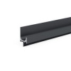 Hliníkový narážací profil Largo 3000, čierna matná 3000mm