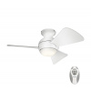 Elstead Kichler KLF-SOLA-34-WHT-LED Stmievateľný stropný ventilátor SOLA 10W/230V IP23+DO ED0414 + záruka 3 roky zadarmo