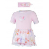 Little Angel Body šaty tenké set Outlast® UPF 50+ Sv. ružové kvety Veľ. 68