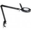 Stolní lampa s lupou 60× SMD LED · 9 W · 127 mm 5 dpt/×2,25 · černá