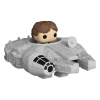 Funko Star Wars Bitty POP! Vehicles vinylová figúrka na zobrazenie Han Solo s Millenium Falcon 2,5 cm
