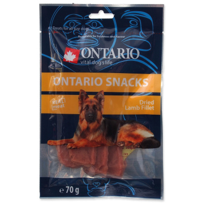 Snack ONTARIO Dog Dry Lamb Fillet 70g