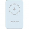 Verbatim power banka s bezdrôtovým nabíjaním, 5V, nabíjanie telefónu, 5000mAh, magnetické pripevnenie, modrá 32242