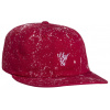 pánska šiltovka HUF SPLATTERED BLEACH CURVED VISOR Red
