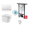 Alca Alcadrain (Alcaplast) Set 5v1 Jadromodul AM102/1120 + tlačítko M1710 + izolácia M91 + WC OVALE BASSO TORNÁDO
