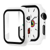 AppleMix Tvrdené sklo + rámček pre Apple Watch 45 mm Series 7 - biele