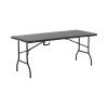 Skladací stôl - 1 830 x 750 x 740 mm - Royal Catering - 150 kg - vnútorný/vonkajší - čierny RC-FT 3