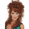 Parochňa - SALOON GIRL - gaštanová, dlhá 60 cm, kučeravá, dámska