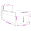 vidaXL Posteľný rám boxsping s matracom tmavomodrý 90x190 cm zamat - Modrá - 204942-138591