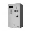 Sanela Automaty - Nástenný mincový automat pre 1-3 sprchy, priame ovládanie, antivandal, matná nerezová SLZA 01LM