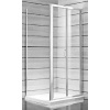 Jika LYRA Sprchové dvere skladacie 80x190 cm, biele,perla na vnútornej strane,sklo stripy H2553810006651
