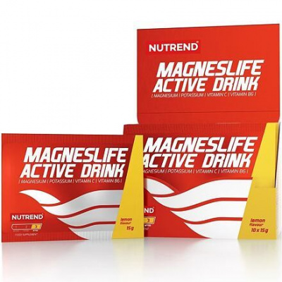 Nutrend Magneslife Active Drink 10 x 15 g (citrón)