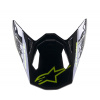 šilt pre prilby SUPERTECH S-M8 RADIUM 2, ALPINESTARS (tmavo modrá/žltá fluo)