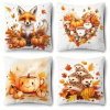 4-dielna jesenná sada dekoračných obliečok na vankúše QF362667
