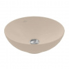 Villeroy & Boch Loop&Friends Umývadlo na dosku, priemer 42 cm, bez prepadu, CeramicPlus, Almond 4A4601AM
