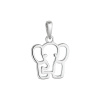 Strieborný prívesok slon 64043