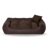 FANCY obdĺžnikový pelech pre psa, hnedý - 65 cm x 55 cm