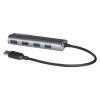 i-tec USB HUB METAL/ 4 porty/ USB 3.0/ napájecí adaptér/ U3HUB448
