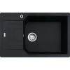 Granitový drez Franke UBG 611-78 BB Matná čierna Zhotovený otvor, pravý